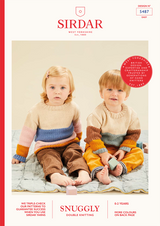 Baby Colour Block Sweater in Sirdar Snuggly DK (5487) - PDF