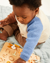 Baby Colour Block Cardigan in Sirdar Snuggly DK (5488) - PDF