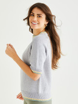 Clubhouse Tipped Tee in Sirdar Cashmere Merino Silk DK (10551) - PDF