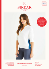 Arc Collared Sweater in Sirdar Cashmere Merino Silk DK (10552) - PDF