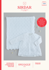 Shawl & Matinee Jacket in Sirdar Snuggly 2 Ply (5468) - PDF