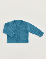 Textured Panel Baby Sweater in Sirdar Snuggly Cashmere Merino DK (5474) - PDF