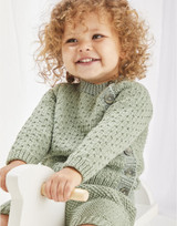 Textured Baby Two-Piece in Sirdar Snuggly Cashmere Merino DK (5475) - PDF