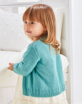 Single Button Baby Cardigan in Sirdar Snuggly Bamboo DK (5479) - PDF