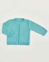 Single Button Baby Cardigan in Sirdar Snuggly Bamboo DK (5479) - PDF