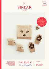 Foxy Hat, Mittens & Booties in Sirdar Snuggly DK (5430) - PDF