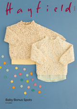 Spotty Round Neck Sweaters in Hayfield Baby Bonus Spots DK (5443) - PDF