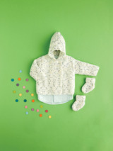 Spotty Hooded Jacket in Hayfield Baby Bonus Spots DK (5446) - PDF