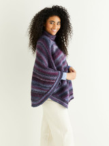 Textured Poncho in Sirdar Jewelspun Aran (10287) - PDF