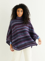 Textured Poncho in Sirdar Jewelspun Aran (10287) - PDF