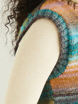 Textured Panel Vest in Sirdar Jewelspun Aran (10291) - PDF