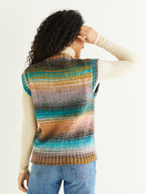Textured Panel Vest in Sirdar Jewelspun Aran (10291) - PDF