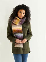 Serpent Cable Hat, Scarf & Mitts in Sirdar Jewelspun Aran (10294) - PDF