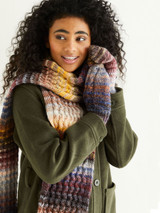 Serpent Cable Hat, Scarf & Mitts in Sirdar Jewelspun Aran (10294) - PDF