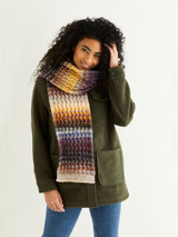 Serpent Cable Hat, Scarf & Mitts in Sirdar Jewelspun Aran (10294) - PDF