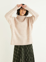 Roll Neck Slip Stitch Sweater in Sirdar Haworth DK (10299) - PDF