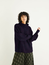 Roll Neck Slip Stitch Sweater in Sirdar Haworth DK (10299) - PDF