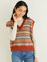 Fair Isle Vest in Sirdar Cashmere Merino Silk DK (10307) - PDF