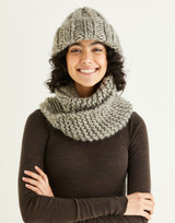 Ribbed Hat & Cowl in Sirdar Adventure Super Chunky (10317) - PDF
