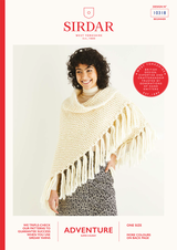 Poncho Tassel Wrap in Sirdar Adventure Super Chunky (10318) - PDF