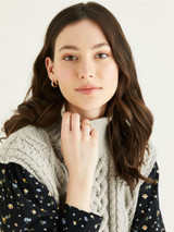 Funnel Neck Tie-Side Vest in Hayfield Bonus Aran w/Wool (10319) - PDF