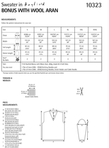 Trumpet Sleeved Ripple Sweater in Hayfield Bonus Aran w/Wool (10323) - PDF