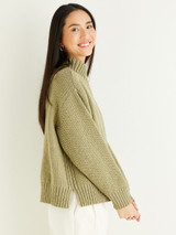Shawl Collar Sweater in Hayfield Soft Twist DK (10328) - PDF