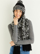 Two Tone Hat & Scarf in Hayfield Soft Twist DK (10333) - PDF