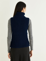 Roll Neck Rib Vest in Hayfield Soft Twist DK (10334) - PDF