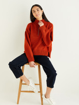 Statement Zip Sweater in Hayfield Soft Twist DK (10335) - PDF