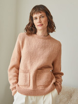 Pocket Crew Neck Sweater in Hayfield Soft Twist DK (10337) - PDF