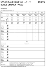 Blanket Stitch Sweater & Scarf in Hayfield Bonus Chunky Tweed (10339) - PDF