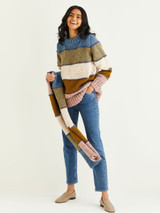 Blanket Stitch Sweater & Scarf in Hayfield Bonus Chunky Tweed (10339) - PDF