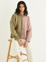 Clever Cable Sweater in Hayfield Bonus Chunky Tweed (10341) - PDF