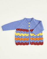 Rainbow Matinee Coat & Blanket in Sirdar Snuggly DK (5416) - PDF