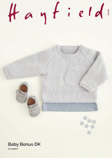 Crescent Moon Sweater in Hayfield Baby Bonus DK (5418) - PDF
