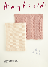 Star Stitch Blankets in Hayfield Baby Bonus DK (5419) - PDF