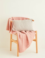 Textured Stripe Stitch Blanket & Cushion in Hayfield Bonus DK (10261) - PDF