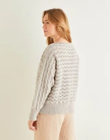 Side-to-Side Lace Sweater in Hayfield Bonus DK (10269) - PDF