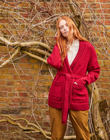 Women's Deep Rib Wrap Cardigan in Sirdar Country Classic Worsted (10161) - PDF