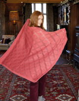 Women's Diamond Trellis Afghan in Sirdar Country Classic Worsted (10164) - PDF