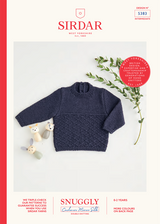 Diamond Stitch Sweater in Sirdar Snuggly Cashmere Merino Silk DK (5383) - PDF