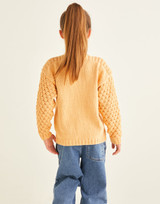 Orange Segment Wide Neck Sweater in Sirdar Snuggly Replay DK (2568) - PDF