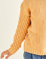 Orange Segment Wide Neck Sweater in Sirdar Snuggly Replay DK (2568) - PDF