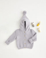 Pixie Hood Jacket in Sirdar Snuggly Cashmere Merino Silk 4 Ply (5390) - PDF