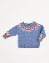 Nordic Fair Isle Yoke Sweater in Sirdar Snuggly Cashmere Merino Silk 4 Ply (5391) - PDF