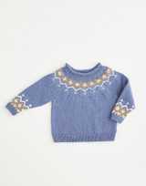 Nordic Fair Isle Yoke Sweater in Sirdar Snuggly Cashmere Merino Silk 4 Ply (5391) - PDF