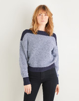 Wide Neck Batwing Sweater in Sirdar Cashmere Merino Silk DK (10202) - PDF