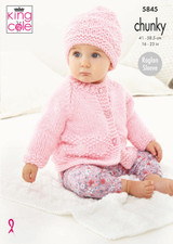 Jacket, Sweater, Hat & Blanket in King Cole Comfort Chunky (5845)