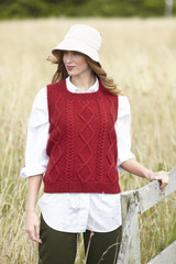 Round & V Neck Tanks in King Cole Wool Aran (5958)